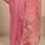 pink embellished saree with unstitched blouse piece