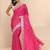 embroidered saree with unstitched blouse piece