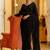 black embellished satin sarees with unstitched blouse piece