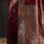 maroon woven design saree with unstitched blouse piece