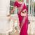 magenta embellished saree with unstitched blouse piece