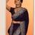 purple embellished saree with unstitched blouse piece