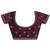 purple embellished saree with unstitched blouse piece