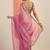 pink embellishments jimmy choo satin saree with unstitched blouse piece