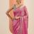 pink embellishments jimmy choo satin saree with unstitched blouse piece