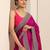 magenta embellished saree with unstitched blouse piece