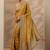 mustard embellished saree with unstitched blouse piece