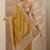 mustard embellished saree with unstitched blouse piece
