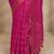 magenta ethnic woven design saree with unstitched blouse piece