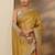 mustard embellished saree with unstitched blouse piece
