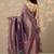 purple woven design banarasi saree with unstitched blouse piece