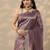 purple woven design banarasi saree with unstitched blouse piece