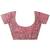 pink embroidered organza saree with unstitched blouse piece