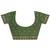 olive woven design saree with unstitched blouse piece