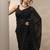 black embroidered georgette sarees with unstitched blouse piece