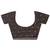 black embroidered georgette saree with unstitched blouse piece