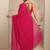 floral motif printed saree with embellished border and a blouse piece