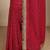 maroon chevron printed saree with unstitched blouse piece