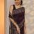 purple solid saree with unstitched blouse piece