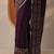 purple solid saree with unstitched blouse piece