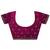 purple embroidered organza saree with unstitched blouse piece
