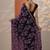 purple embroidered organza saree with unstitched blouse piece