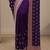 purple embellished saree with unstitched blouse piece
