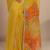 yellow embellished saree with unstitched blouse piece