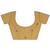 yellow embellished saree with unstitched blouse piece