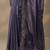 lavender embroidered crepe saree with unstitched blouse piece