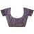 lavender embroidered crepe saree with unstitched blouse piece