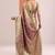 pink woven design saree with unstitched blouse piece