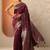 maroon woven design banarasi saree with unstitched blouse piece