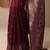maroon woven design banarasi saree with unstitched blouse piece