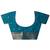 blue woven design banarasi saree with unstitched blouse piece