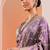 lavender woven design banarasi silk blend saree with unstitched blouse piece