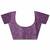 purple embroidered organza saree with unstitched blouse piece