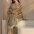 taupe beads and stones heavy work saree