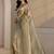 taupe beads and stones heavy work saree