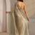 taupe beads and stones heavy work saree