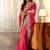 net saree with embroidered border