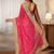 net saree with embroidered border
