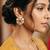 Smooth round shape ruby kundan mehandi gold plated stud earring for women and girls