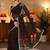 black floral embellished georgette saree