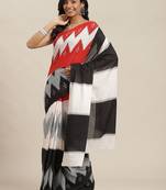 multi multicoloured cotton saree