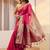 silk blend tassel saree