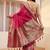 silk blend tassel saree