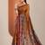 Mustard mustard leheriya printed cotton blend saree with unstitched blouse piece
