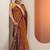 Mustard mustard leheriya printed cotton blend saree with unstitched blouse piece