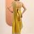 mustard embellished saree with unstitched blouse piece